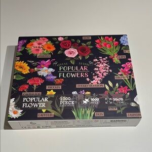 Popular Flowers 1000 Piece Jigsaw Puzzle